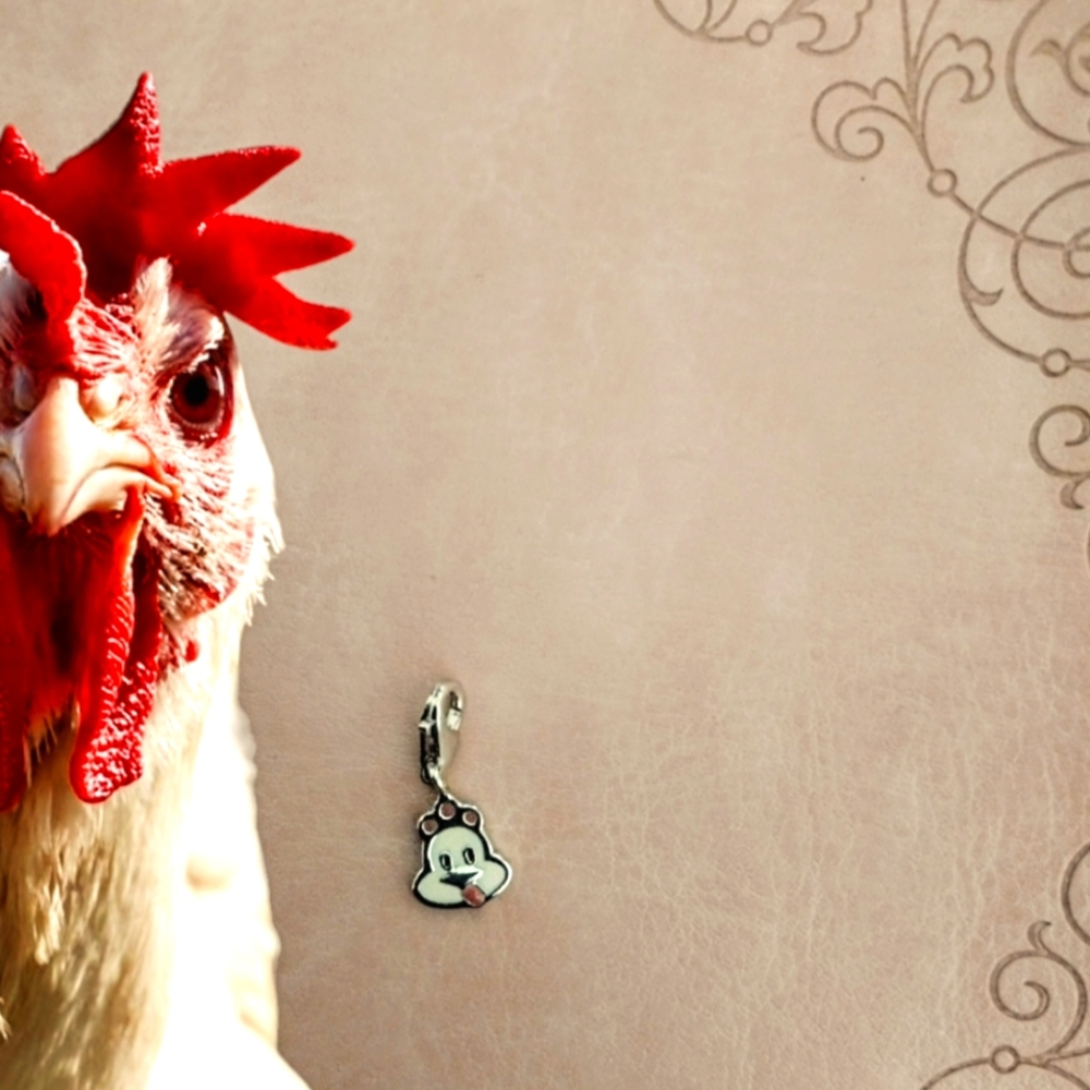 925 Sterling Silver Chicken/Hen Charm